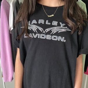black harley davidson t-shirt